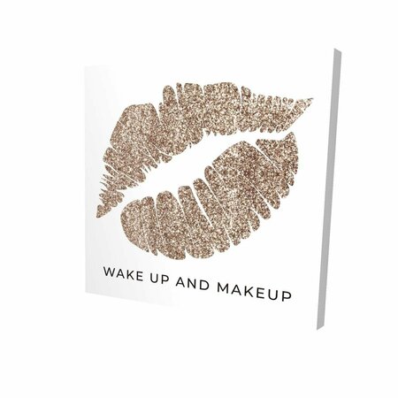 FONDO 16 x 16 in. Wake Up & Makeup-Print on Canvas FO3332046